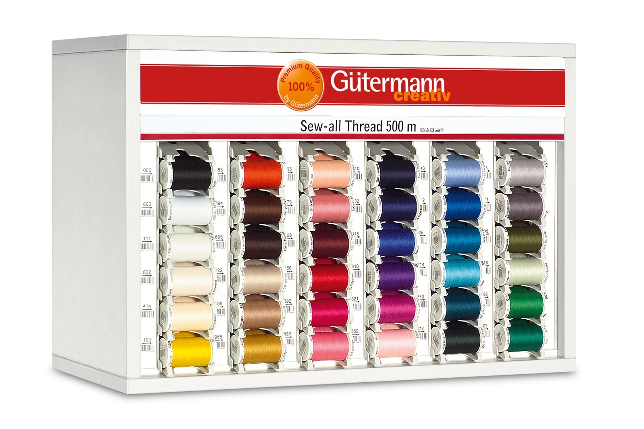 SVKA60-5 - GUTERMANN COUNTER/TOPBOX Sew all 500m -3 Reels each of 24 shades