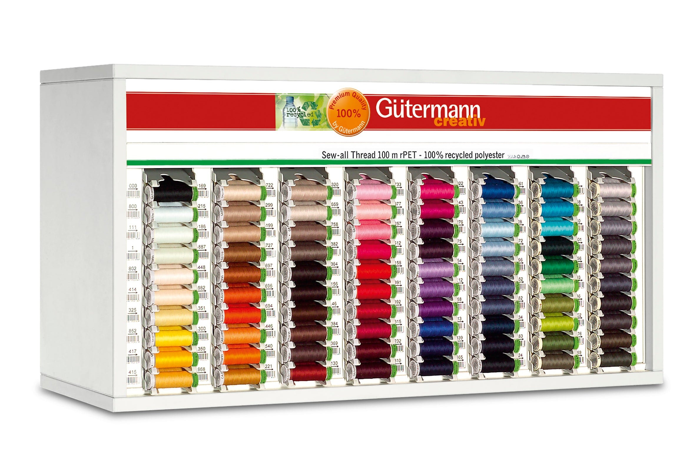 SVKA80-25 - GUTERMANN COUNTER/TOPBOX Sew all rPET 100m -3 Reels each of 80 shades