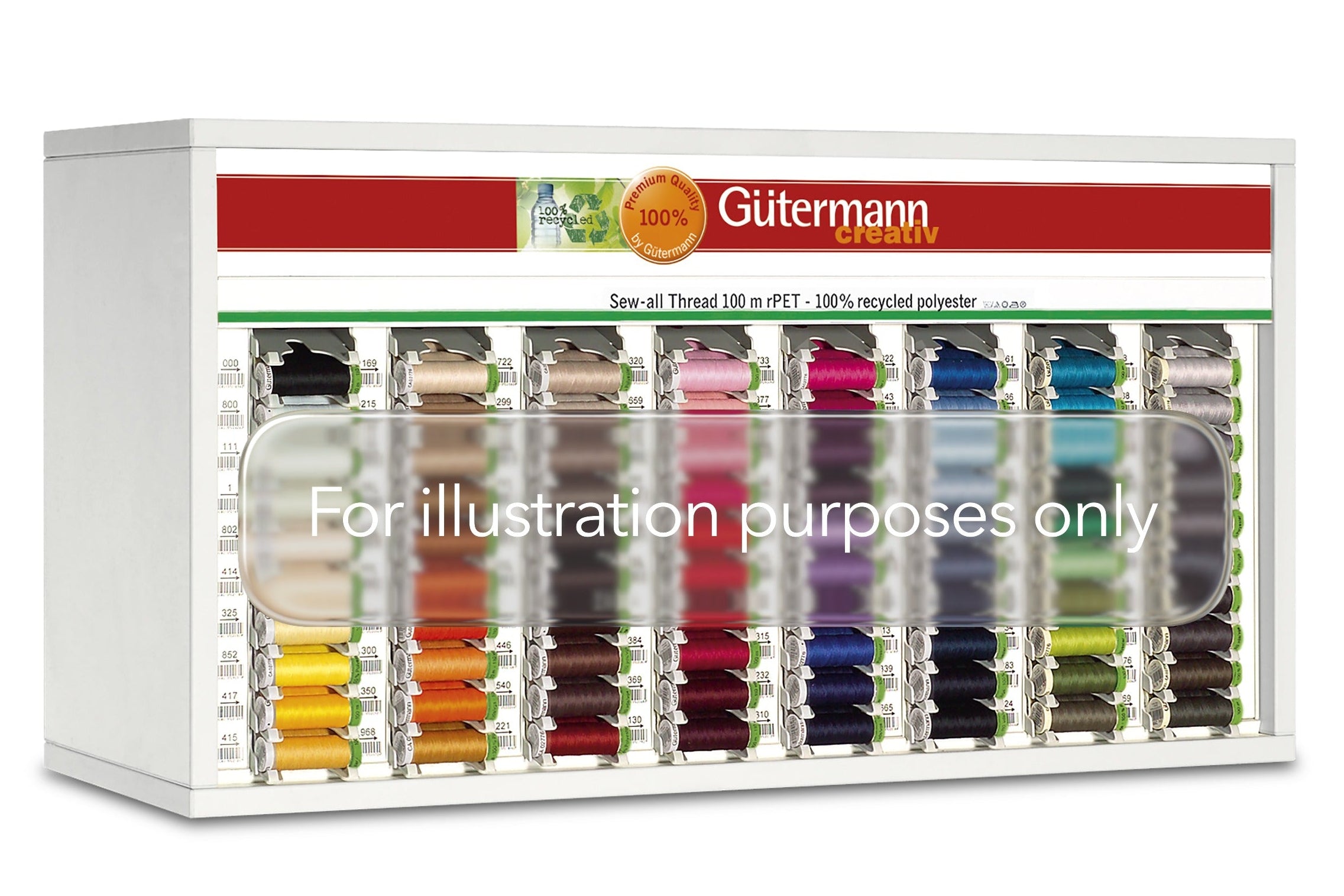 SVKA80-26 - GUTERMANN COUNTER/TOPBOX Sew all rPET100m in 60 shades, Top stitch rPET 30m in 20 shades
