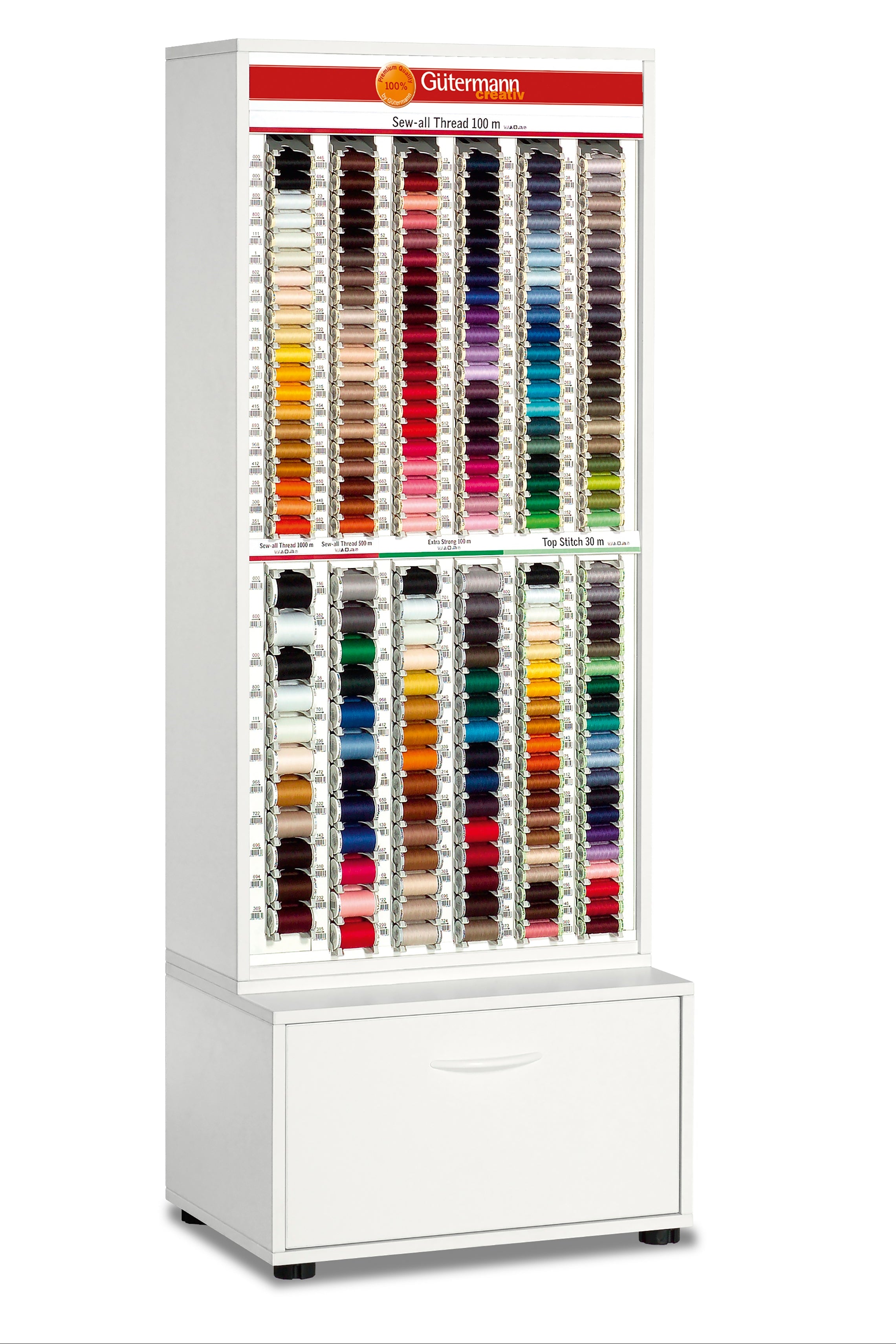 SVK252-12 - GUTERMANN STAND Sew-all 100m, 500m & 1000m. Top stitch 30m - Extra strong 100m
