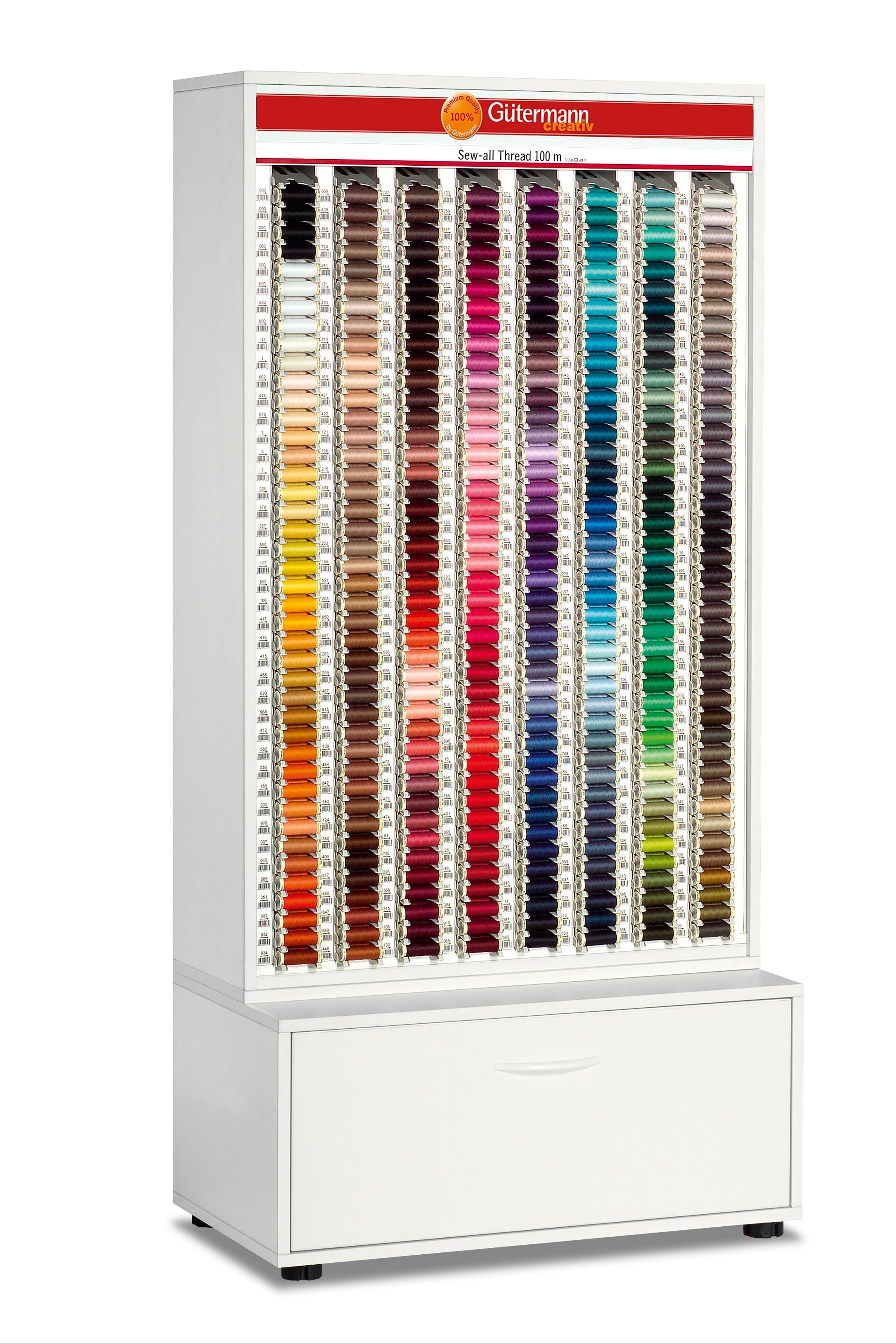SVK336-1 - GUTERMANN STAND Sew all 100m -3 Reels of each 330 shades(788988 Black & White 9 reels each)