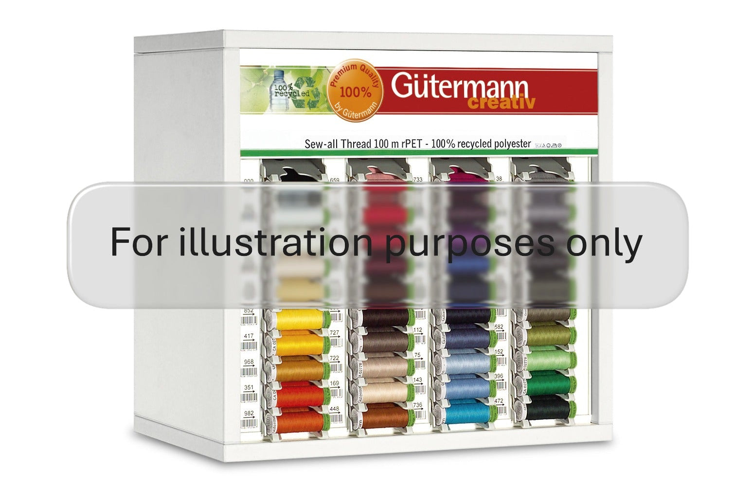 SVKA40-26 - GUTERMANN COUNTER/TOPBOX Sew all rPET 100m 30 shades, Top Stitch rPET 30m 10 shades