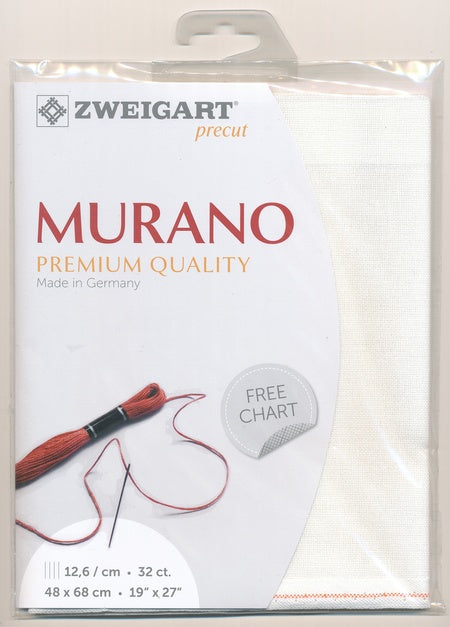 3984-101-PK - MURANO E/WEAVE 32CT 101 ANTQ WHITE 48 x 68cm