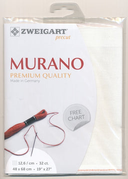 3984-101-PK - MURANO E/WEAVE 32CT 101 ANTQ WHITE 48 x 68cm