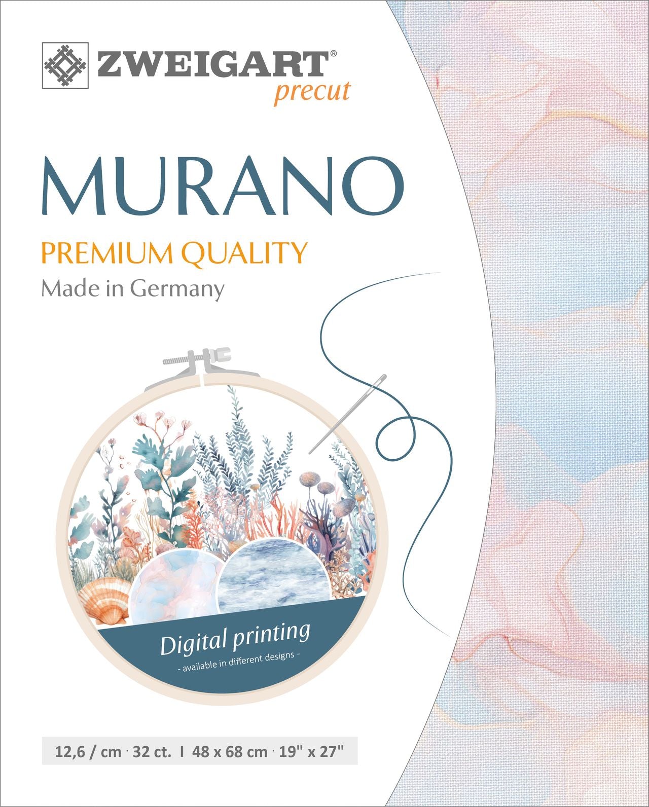 3984-90003-PK - MURANO E/WEAVE 32CT (48x68) 90003 OCEAN DREAM