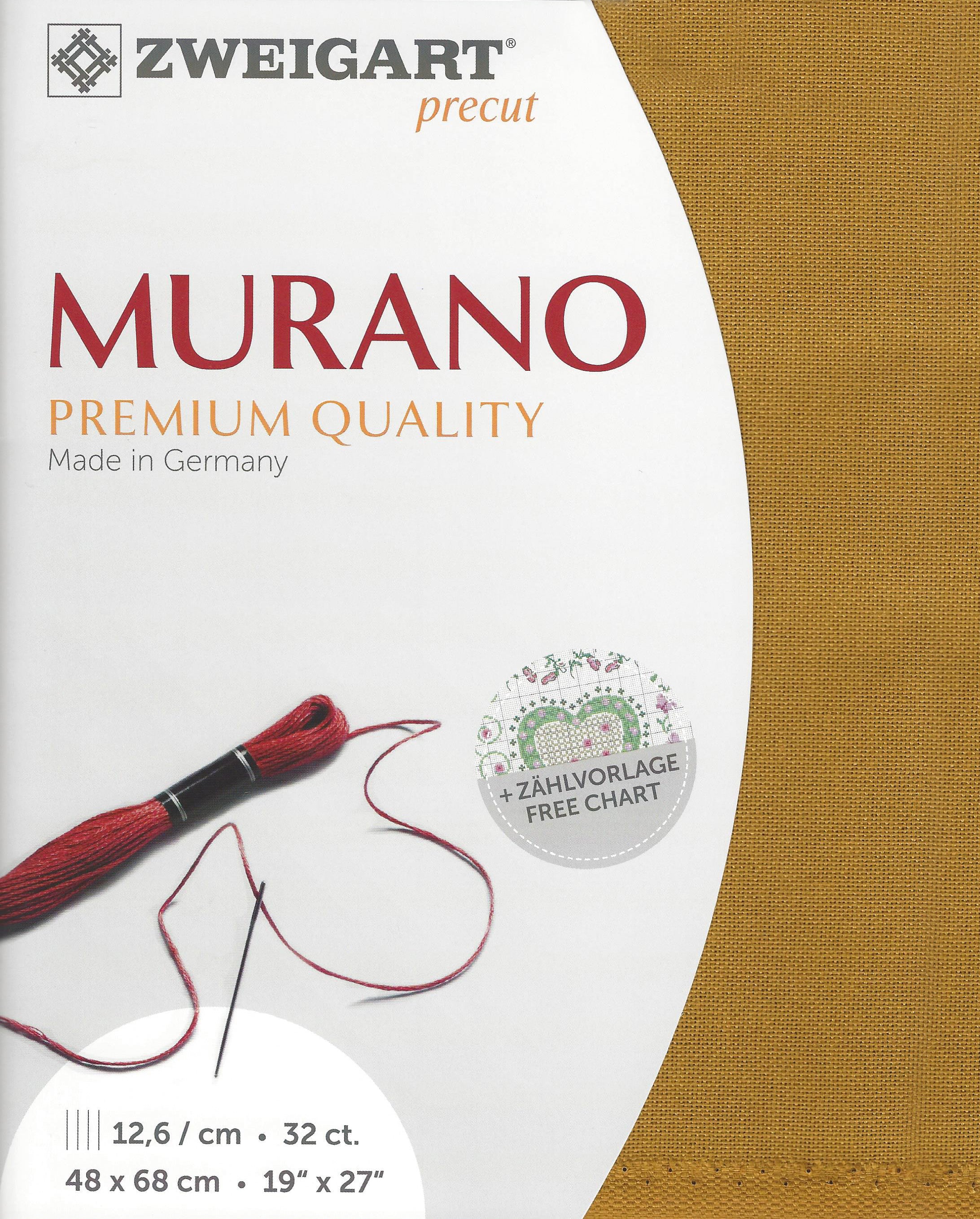 3984-4028-PK - MURANO E/WEAVE 32CT (48x68) 4028 GOLD