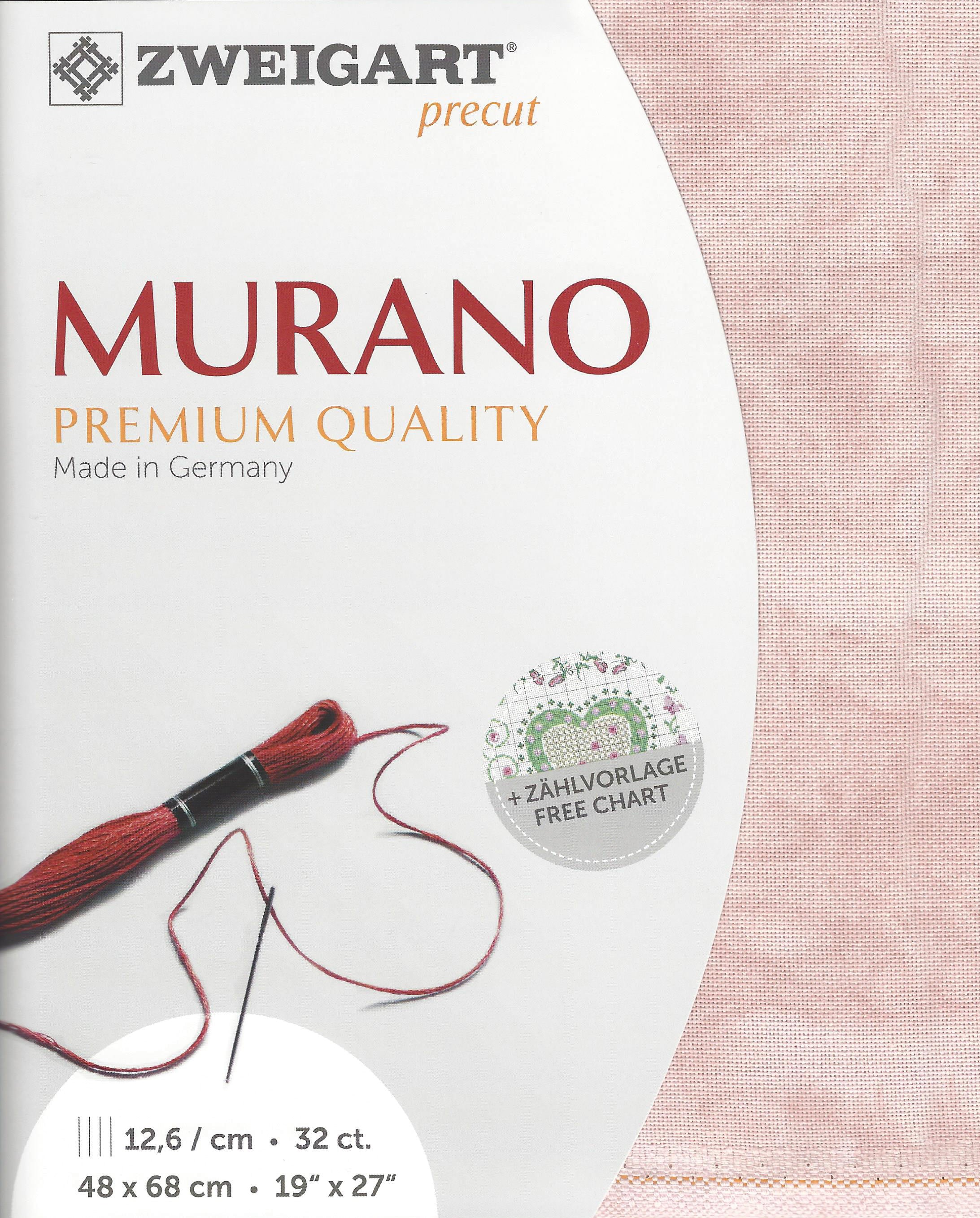 3984-4269-PK - MURANO E/WEAVE 32CT (48x68) 4269 VINTAGE PINK