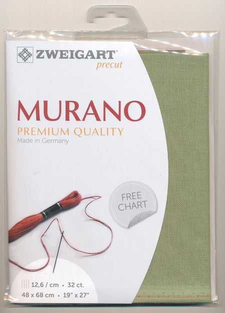 3984-6016-PK - MURANO E/WEAVE 32CT (48x68) 6016 GREEN
