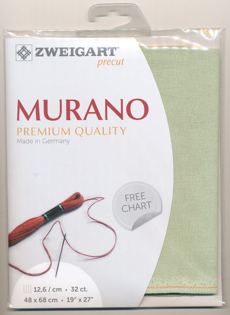 3984-6083-PK - MURANO E/WEAVE 32CT (48x68) 6083 LIGHT GREEN
