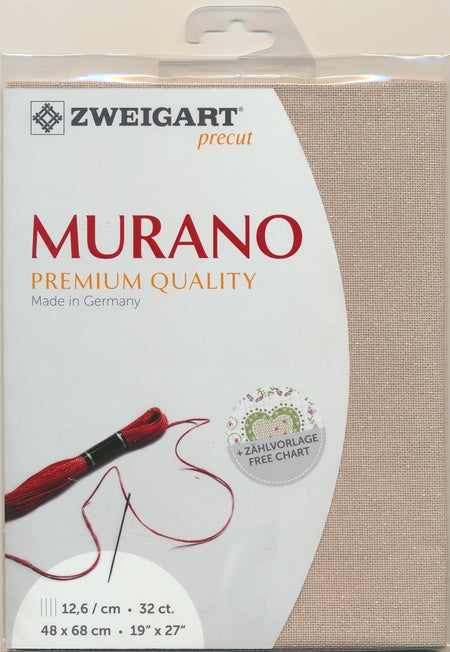 3984-7211-PK - MURANO E/WEAVE 32CT (48x68) 7211 BEIGE WITH IRISE/OPAL