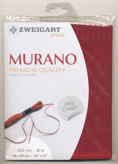3984-9060-PK - MURANO E/WEAVE 32CT (48x68) 9060 WINE