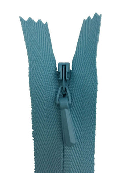 3CC-16-385 - YKK CONCEALED ZIP 16 inch 41 cm  385 AQUA