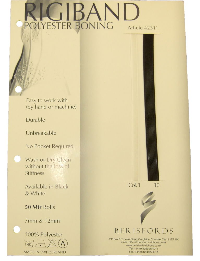 42311S - RIGIBAND SHADE CARD
