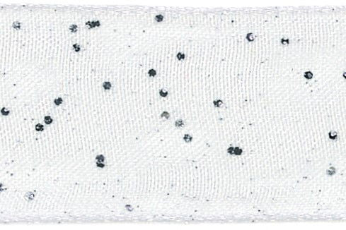 42802-15-1 - BERISFORD RANDOM GLITTER WIRED 15mm 1 WHITE