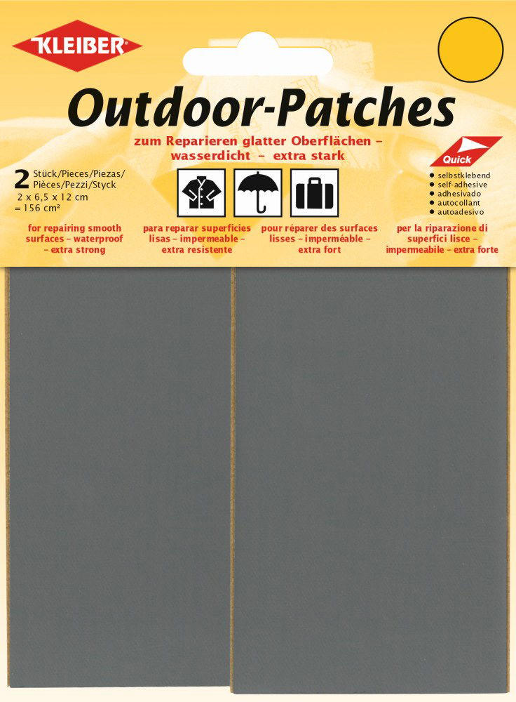 432-08 - SELF ADH SYNTH PATCH X2 GREY