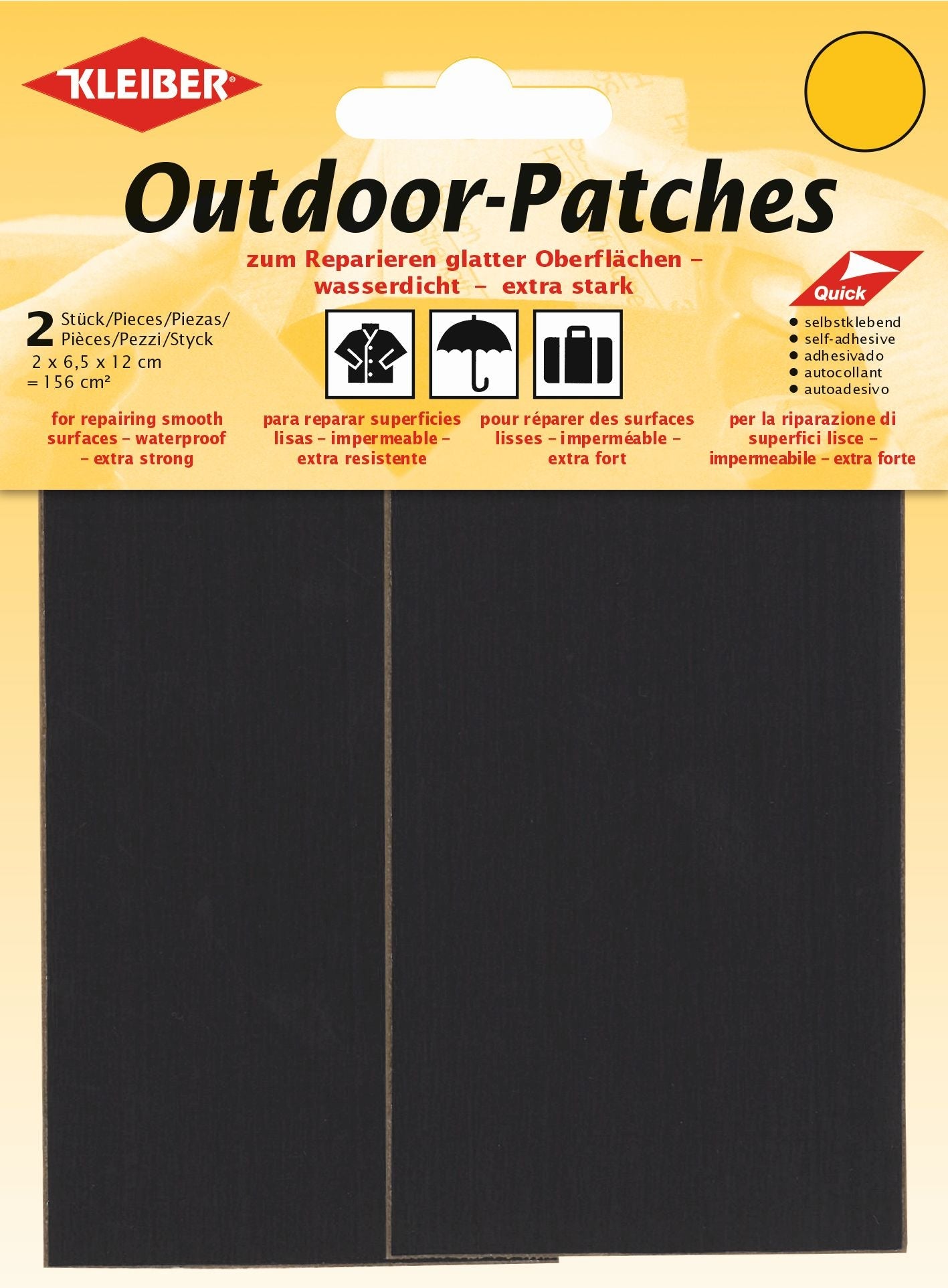 432-11 SELF ADH SYNTH PATCH  X2 ANTHRACITE