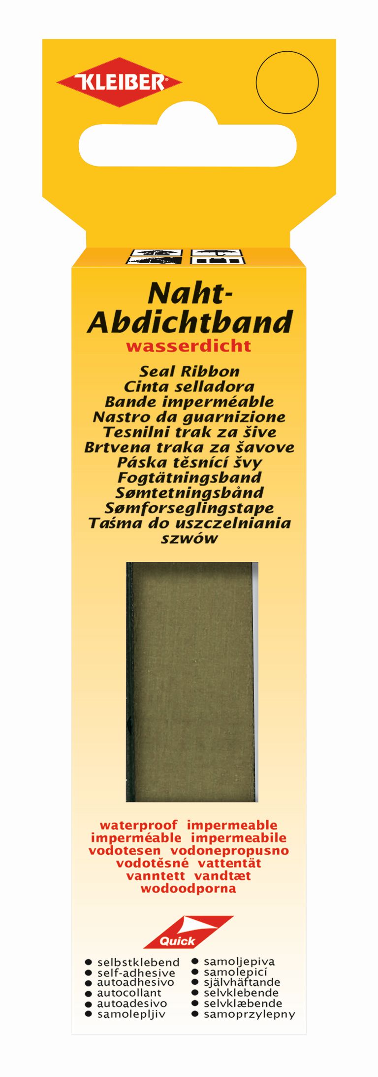 432-32 KLEIBER SEAL RIBBON 2cm x 3 m BEIGE