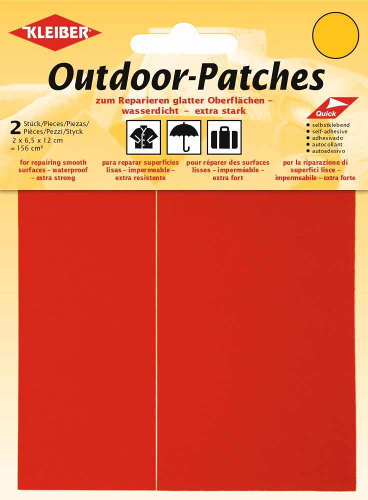 432-10 SELF ADH SYNTH PATCH  X2 RED