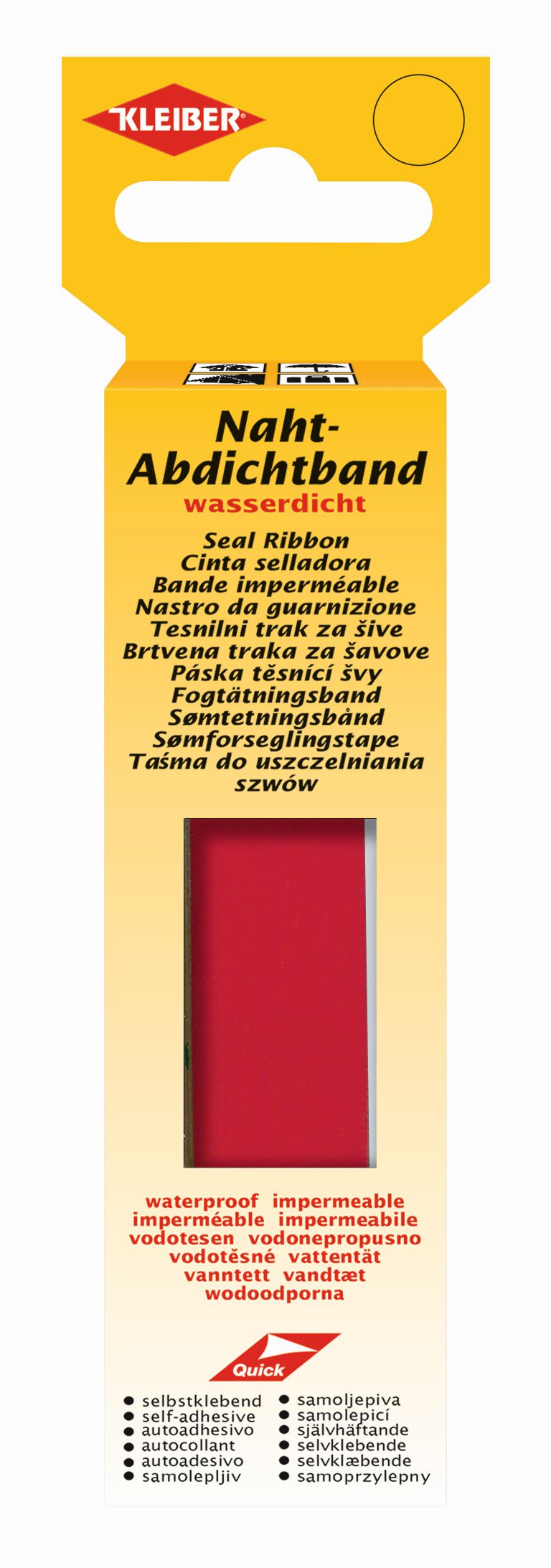432-30 KLEIBER SEAL RIBBON 2cm x 3 m RED
