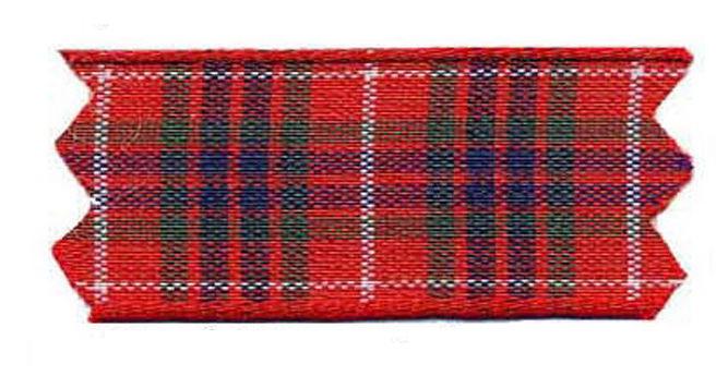 4446-16-47 - **TARTAN RIBBON 16mm COL 47 RED FRAZER
