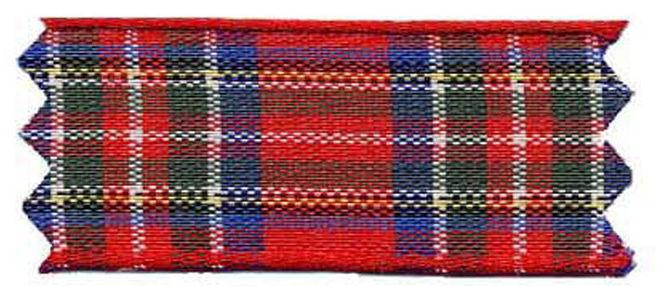 4446-25-40 - TARTAN RIBBON 25mm COL 40 ROYAL STEWART