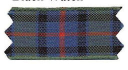 4446-25-56-100 - **TARTAN RIBBON 25mm 56 FLOWER SCOT **100m **