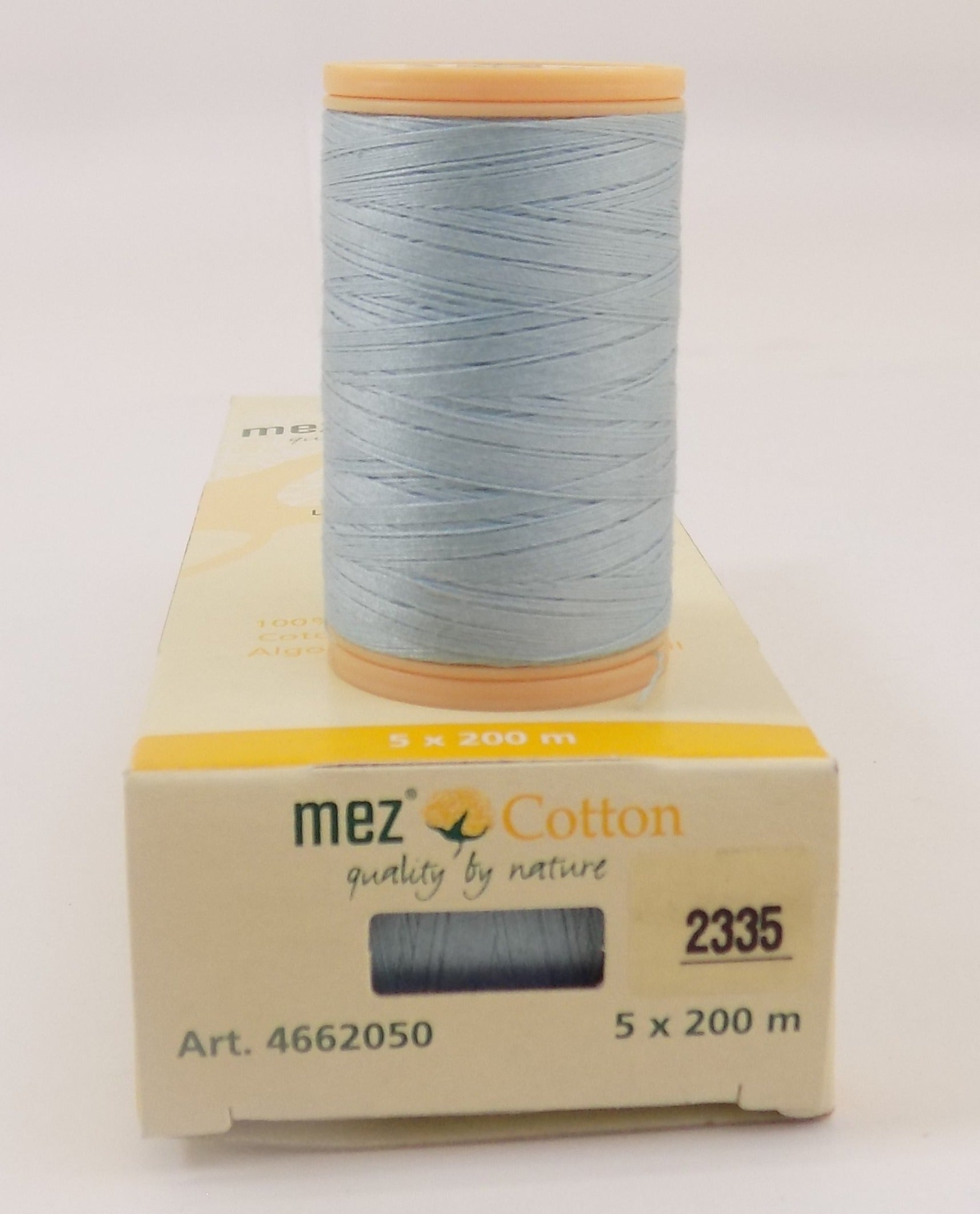 4662050-2335  **COATS COTTON SIZE 50 X 200M COL 2335 PALE BLUE