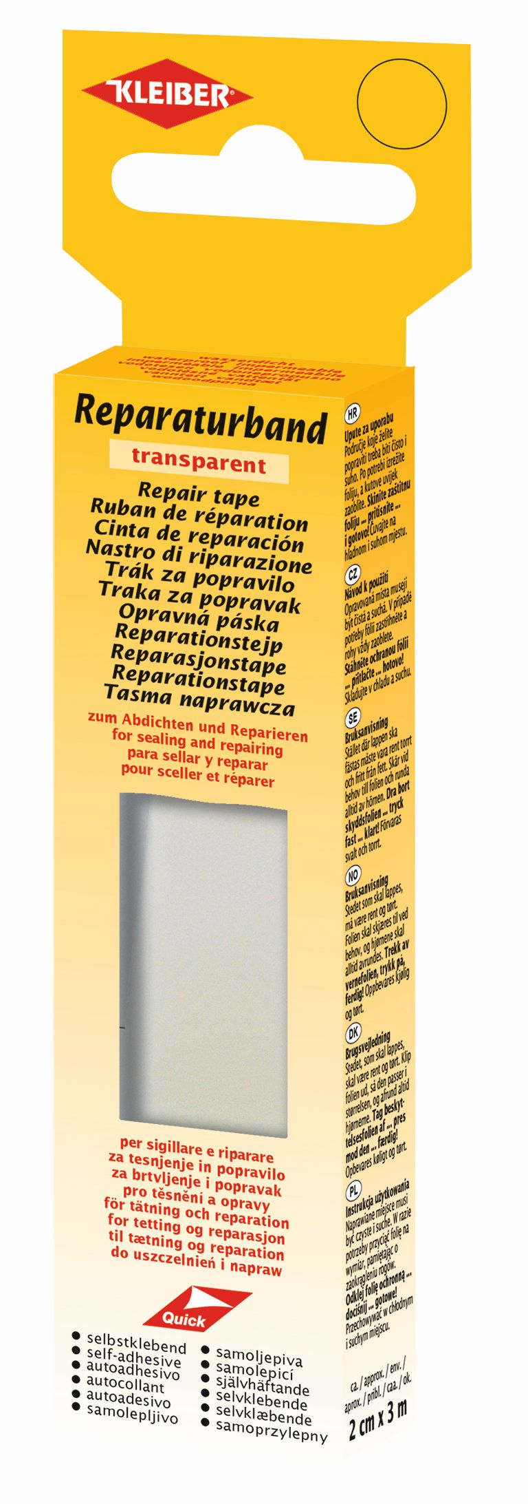 481-51 KLEIBER REPAIR TAPE TRANSPARENT 2cm x 3 m