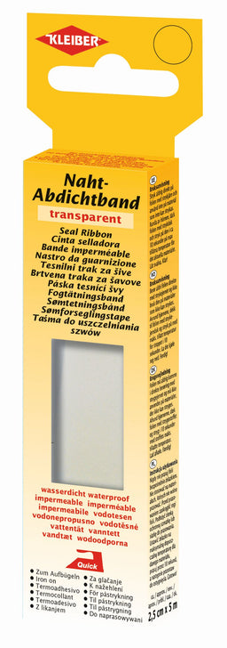 481-52 KLEIBER TRANSPARENT SEAL RIBBON 2.5cm  X 5 m