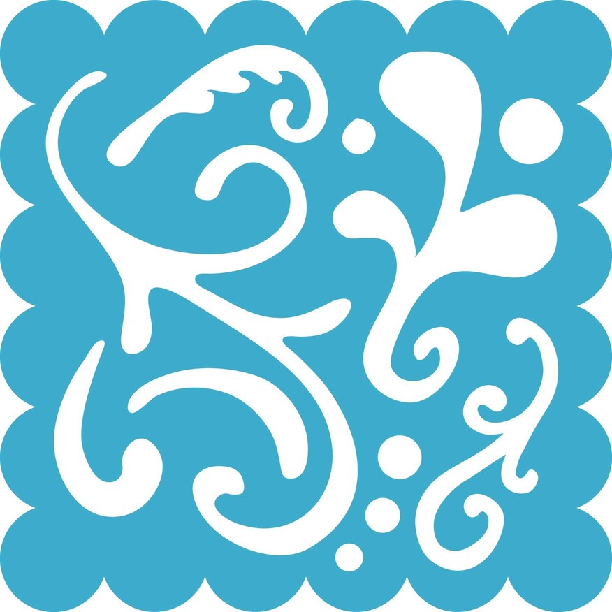 5370  ** FISKARS SHAPE TEMPLATE  30 x 30cm DOODLES