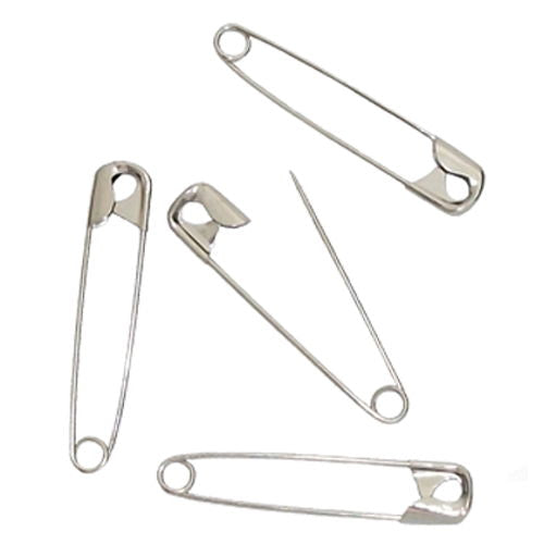 56001 - CARLTON HARD STEEL SAFETY PINS 27mm - 1 NP