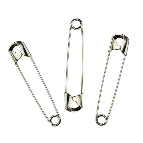 56101 - CARLTON HARD STEEL SAFETY PINS 50mm - 3 NP