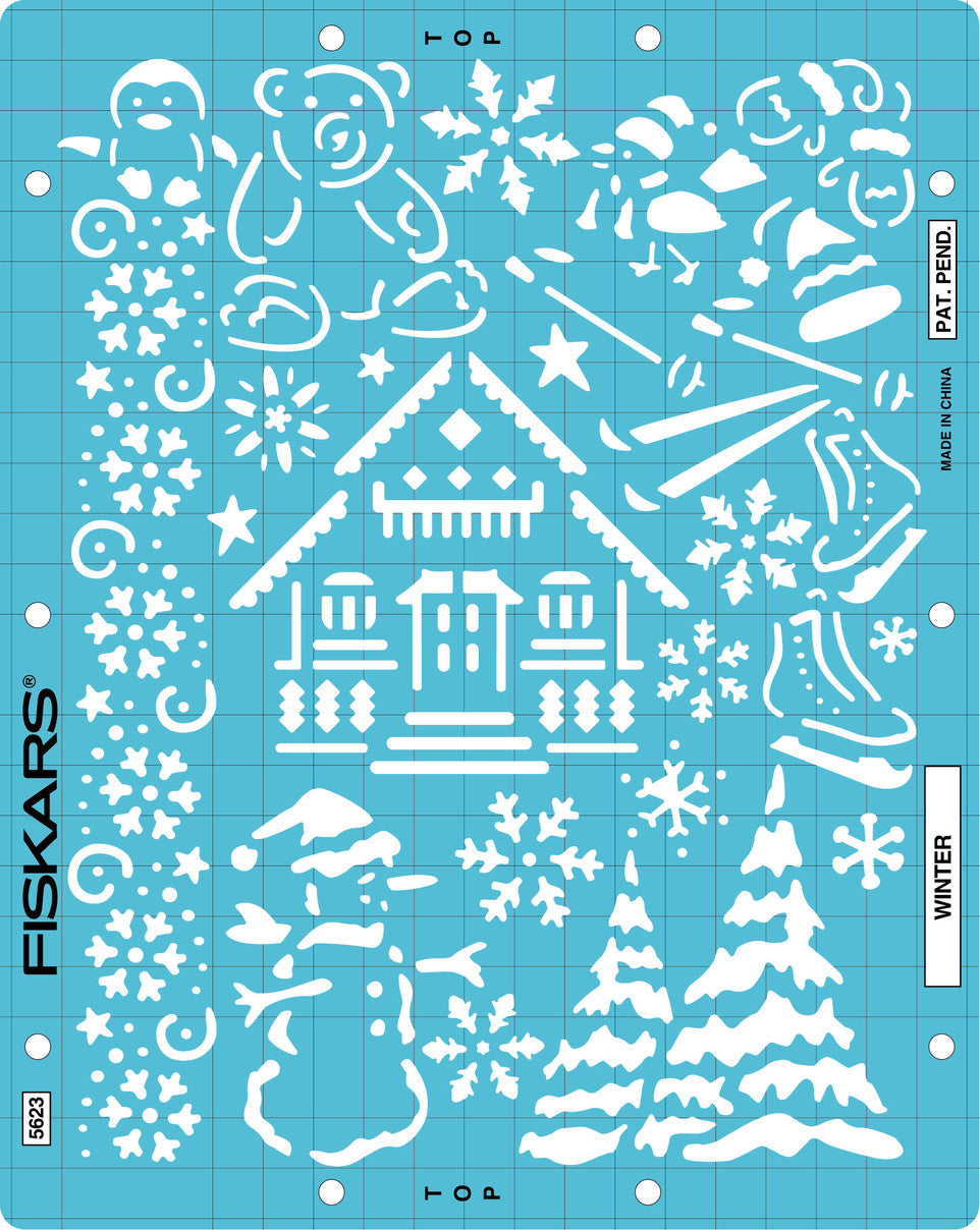 5623  **SHAPEBOSS STENCILS WINTER