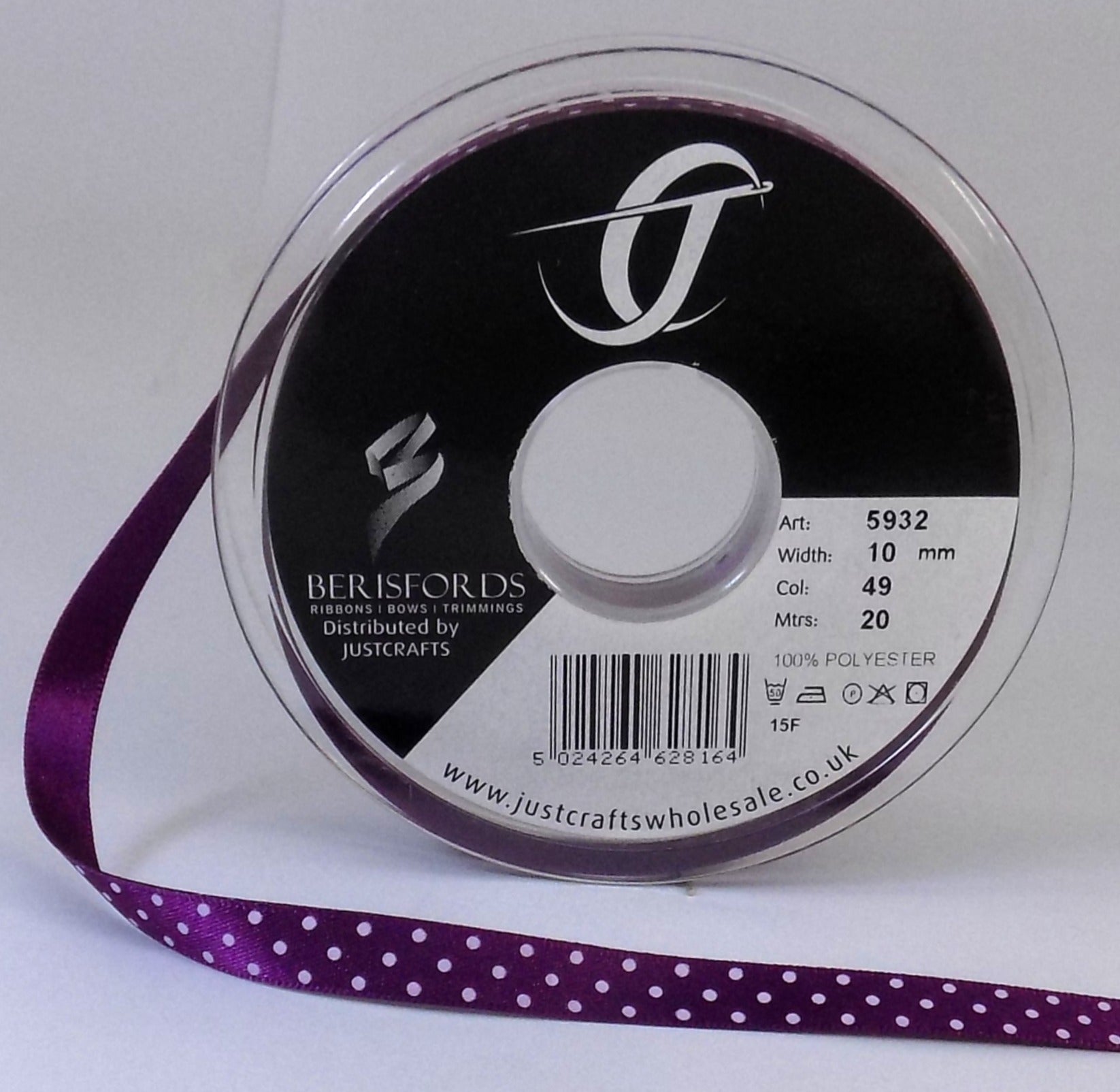 5932-10-49 - **BERI MICRODOT 10mm  49 PLUM