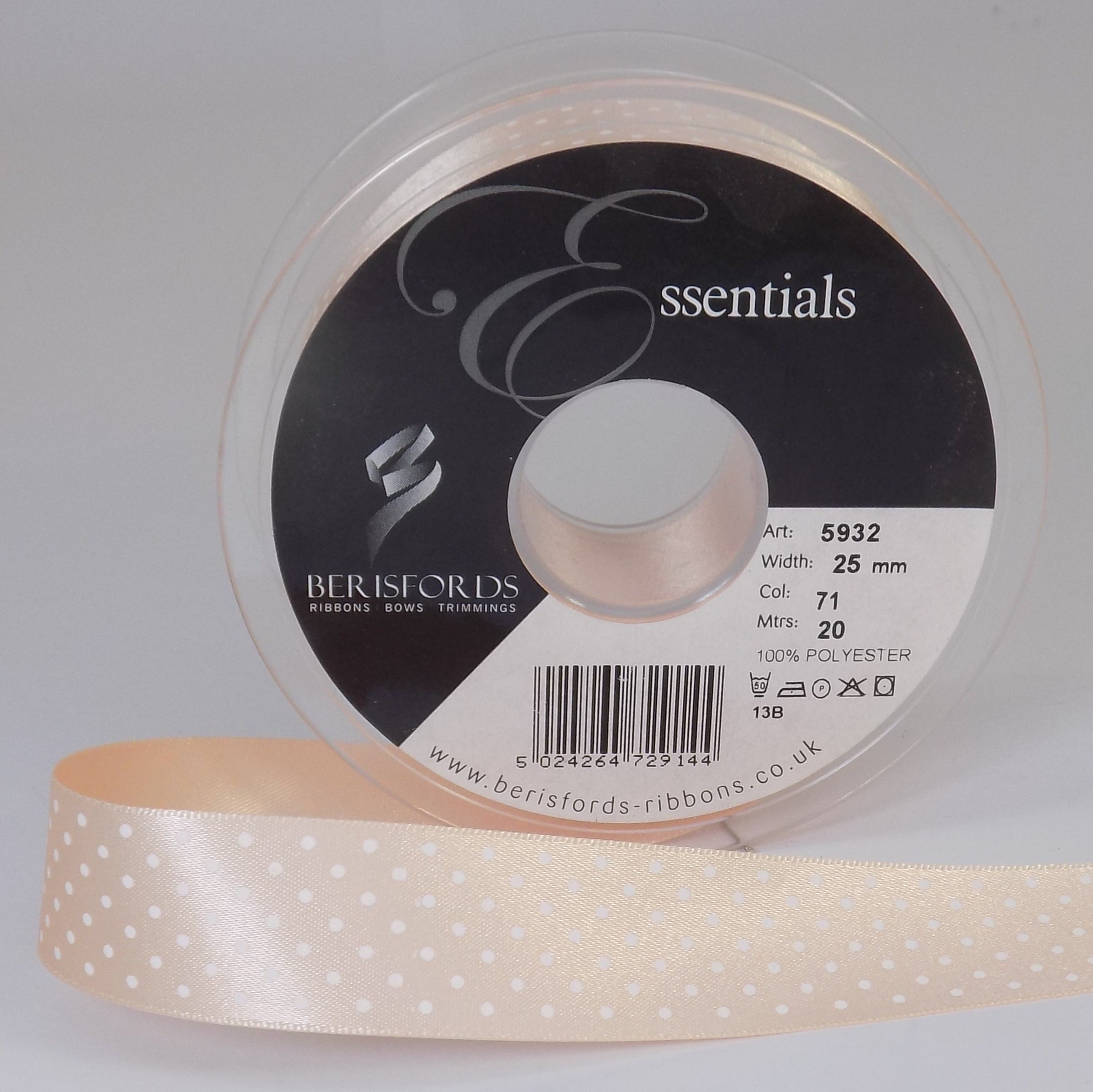 5932-25-71 - **BERI MICRODOT 25mm  71 PEACH