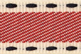 60036-15-2 - BERISFORD VINTAGE STITCH 15mm COL2 RED