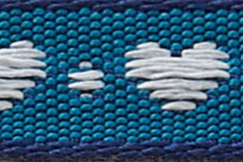60191-10-6 - BERISFORD LITTLE HEART NAVY/ROYAL BLUE/WHITE 10mm X 10 METRE REEL