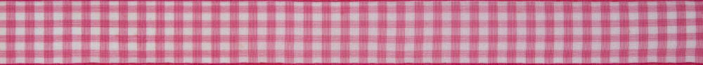 60209-25-72 - BERISFORD SHEER GINGHAM SHOCKING PINK 25mm X 25 METRE REEL