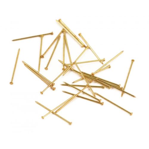 60471 - PIN DRESS 16mm X 0.65mm YELLOW 35G MILD STEEL