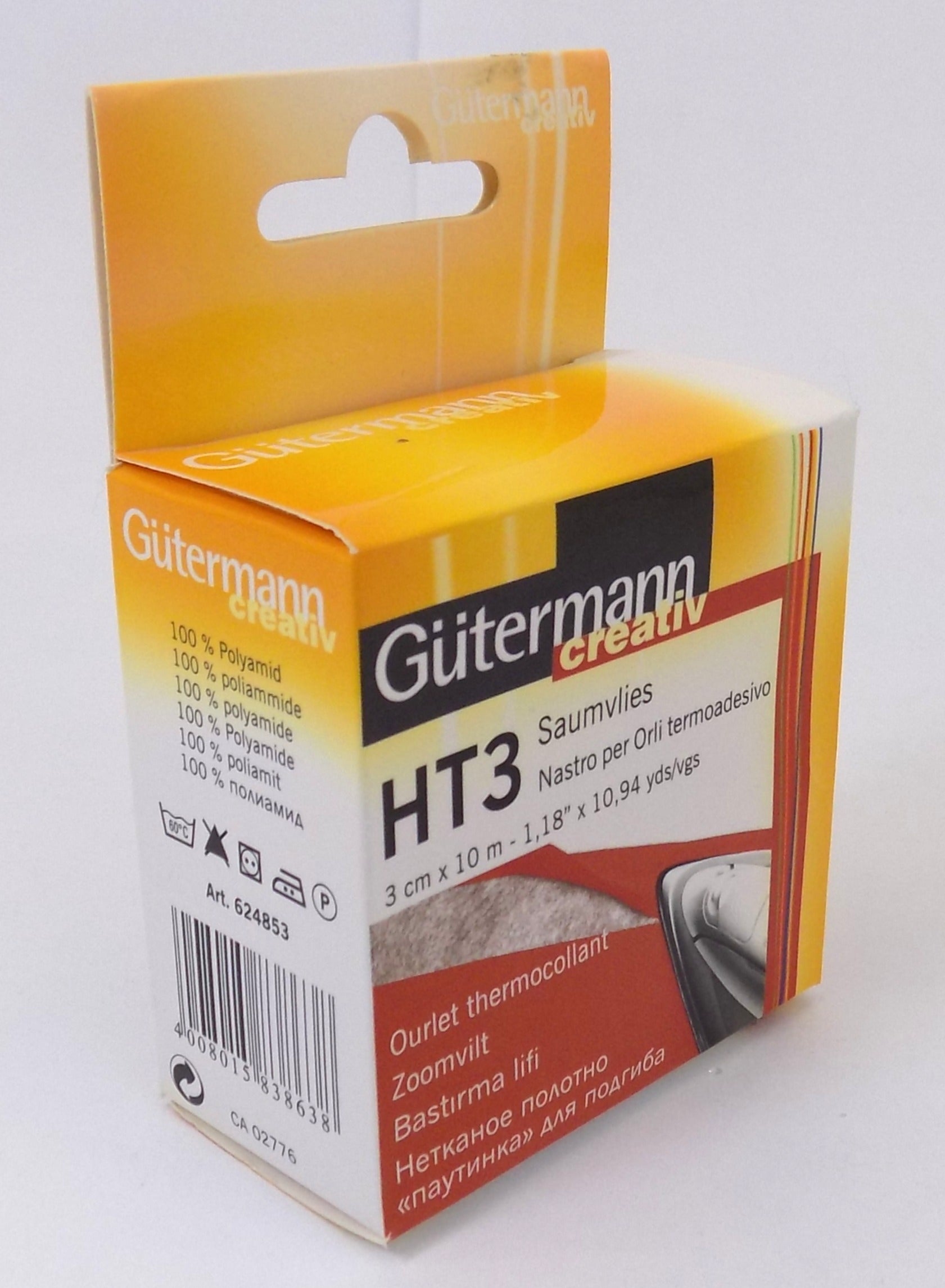 616540  **624853**GUTERMANN HT3 HEMMING WEB 3CM X 10M