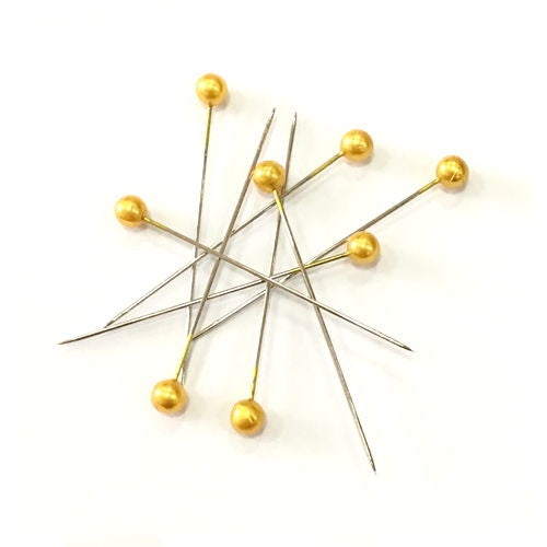 66841 - WCROFT GOLD PEARL HEAD PINS 40/ROSE 40X0.58mm