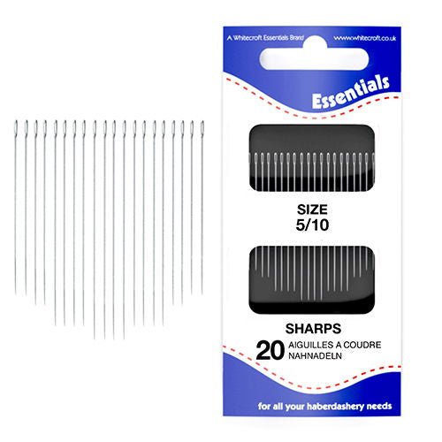 70011 - WCROFT NEEDLES SHARPES SIZE  5/10  X 20