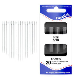 70011 - WCROFT NEEDLES SHARPES SIZE  5/10  X 20