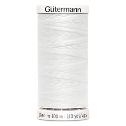 700160-1016 - GUTERMANN DENIM THREAD 100m 1016 WHITE