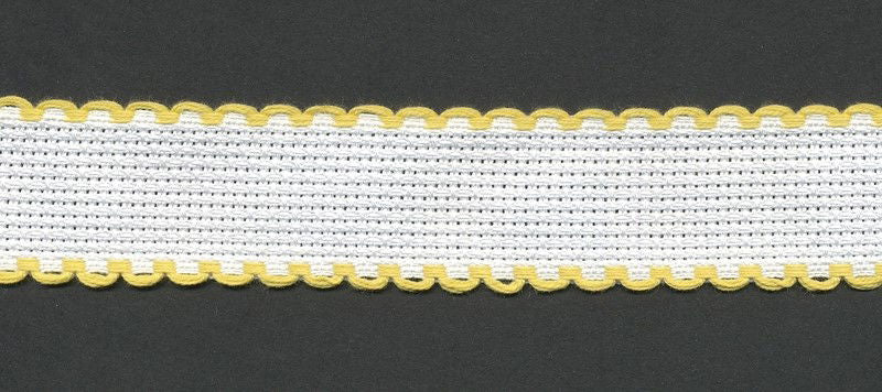 7002-12-10 - AIDA BAND 14CT 2.5CM COL 12 LEMON EDGE (10MTR)