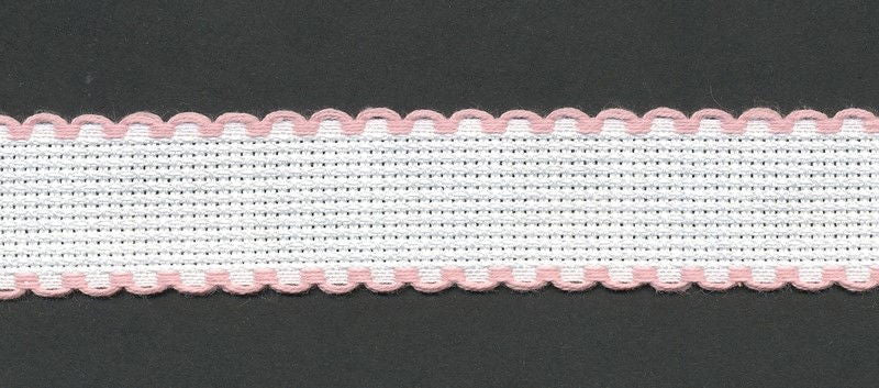 7002-14-10 - AIDA BAND 14CT 2.5CM COL 14 PINK EDGE