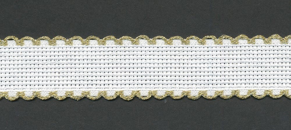 7002-181-10 - AIDA BAND 14CT 2.5CM COL 181 GOLD EDGE