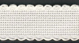 7002-1-10 - AIDA BAND 14CT 2.5CM COL 1 WHITE 10MTR