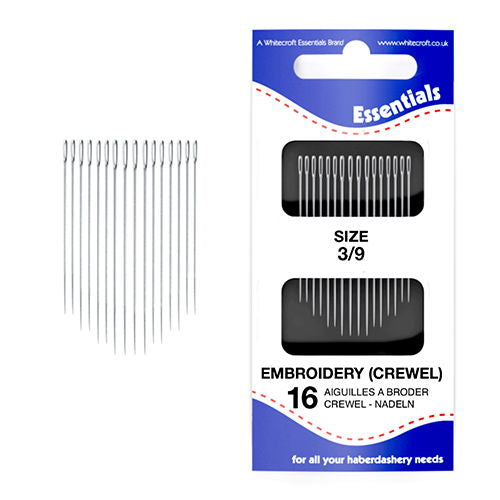 70031 - WHITECROFT SEW NEEDLE EMB/CREWEL SIZE  3/9  X 16
