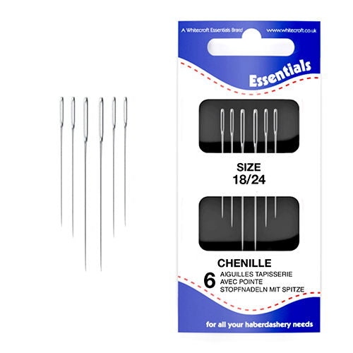 70181 - WHITECROFT CHENILLE NEEDLES SIZE 18/24 X 6